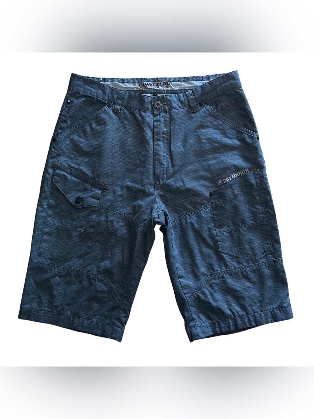 Point Zero Dry Edition Cargo Shorts Modern Utility Gorpcore Grey Men’s 33